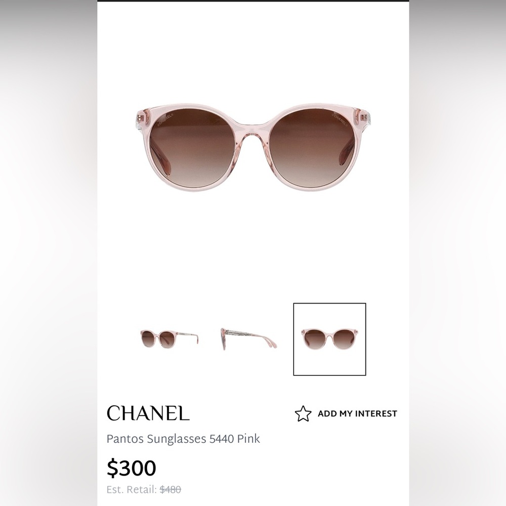 CHANEL 5440-A Pantos Sunglasses - Pink